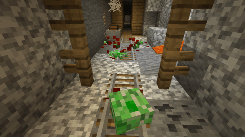 Dead creeper in mineshaft